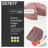 Chef's Larder Premium Luxury Chocolate Fudge Cake - Honesty Sales